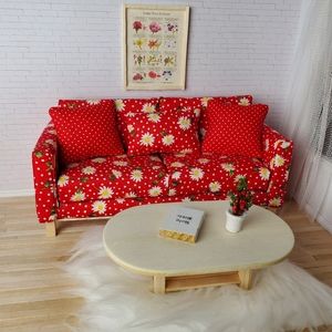 Miniature Dollhouse Daisy Floral Sofa 1:12 Scale